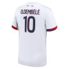 Conjunto (Camiseta+Pantalón Corto) Paris Saint-Germain Dembele 10 Segunda Equipación 2024-25 - Niño